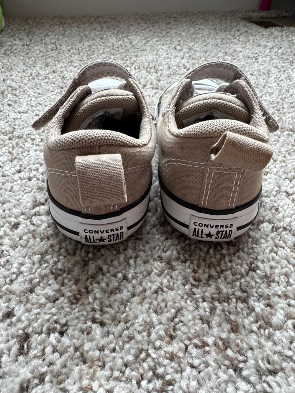 Converse Kids Canvas Sneakers in Pink and Tan